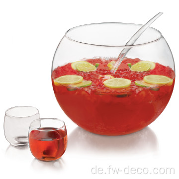 Gla Punch Bowl mit geschöschter Kelle